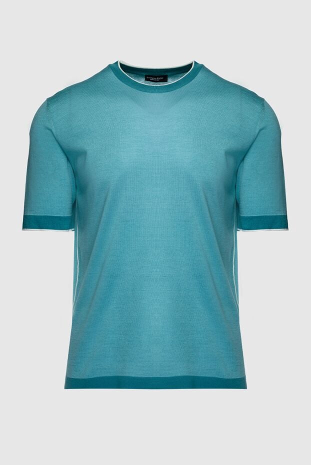 Stefano Ricci turquoise silk jumper with contrasting white trim (markdown) 195650 - photo 1