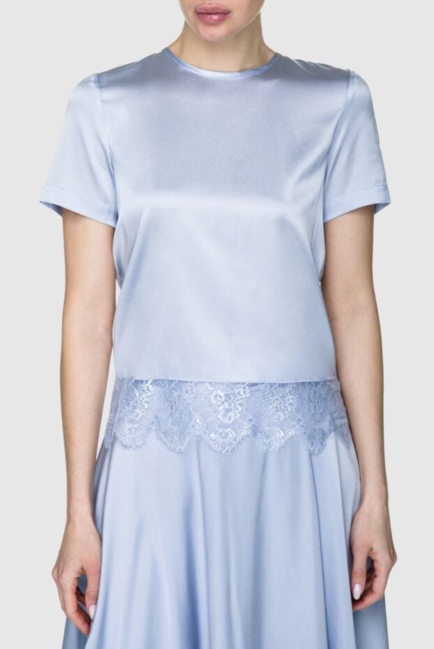 Max&Moi blue silk blouse for women 158868 - photo 3
