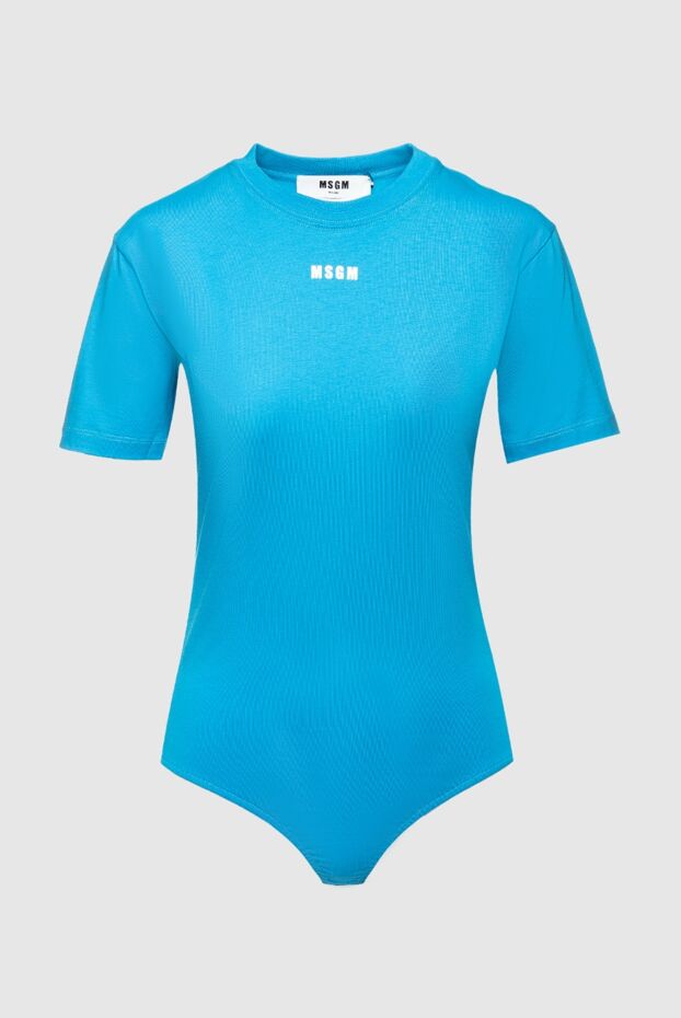 MSGM woman blue cotton bodysuit for women buy with prices and photos 158878 - photo 1