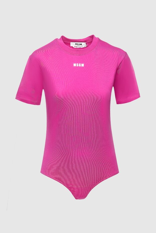 MSGM woman cotton bodysuit pink for women buy with prices and photos 158879 - photo 1