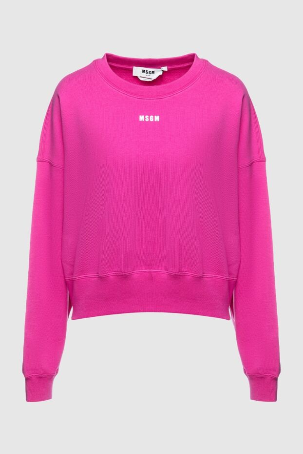 MSGM woman pink cotton sweatshirt for women buy with prices and photos 158886 - photo 1