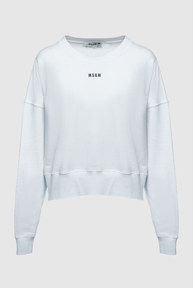 MSGM woman white cotton sweatshirt for women buy with prices and photos 158887 - photo 1