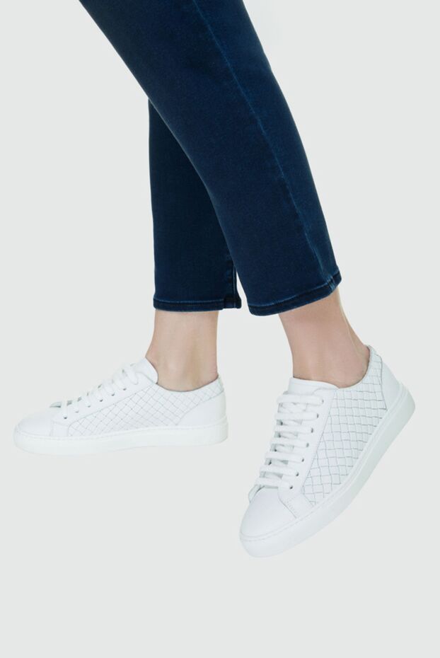 Doucal`s woman white leather sneakers for women buy with prices and photos 159020 - photo 2