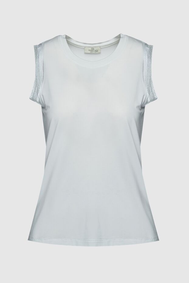 Panicale woman women's white viscose and elastane top buy with prices and photos 159052 - photo 1