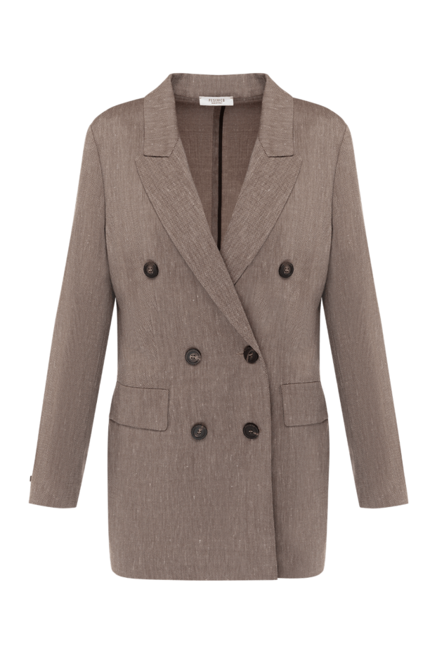 Peserico woman gray wool and linen jacket for women buy with prices and photos 159078 - photo 1
