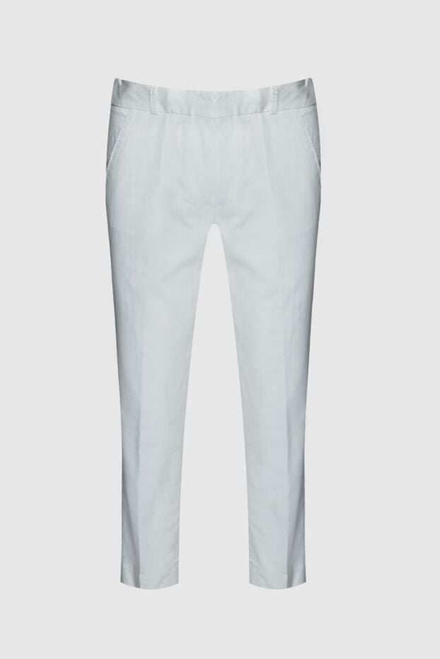 Tonet women's white cropped cotton pants 159115 - photo 1