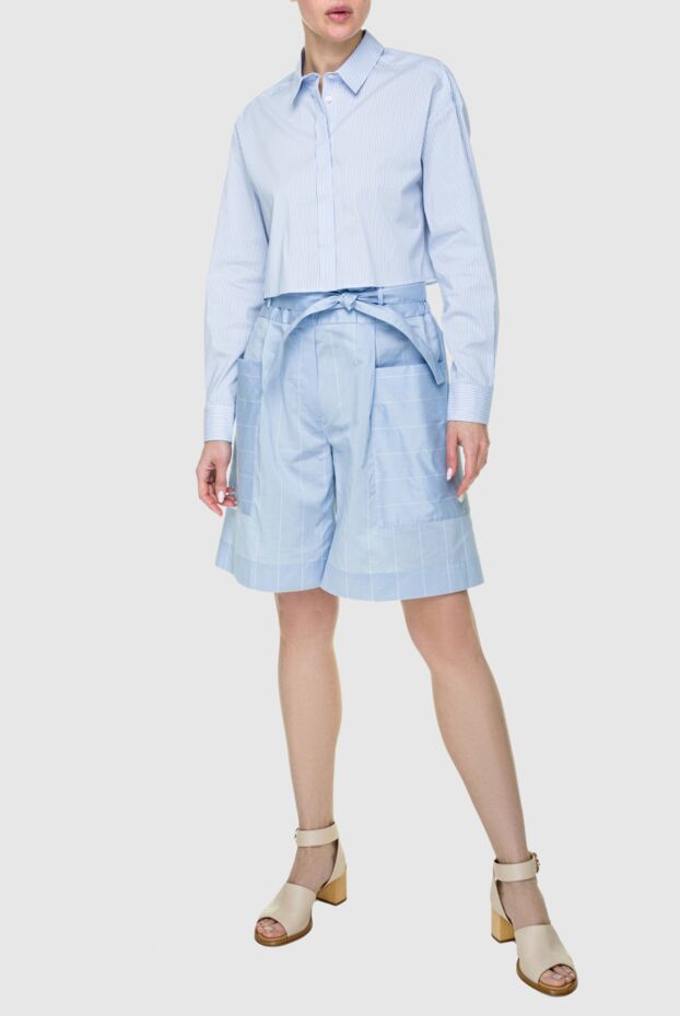 Tonet women's bermuda shorts in blue with large patch pockets 159117 - photo 2