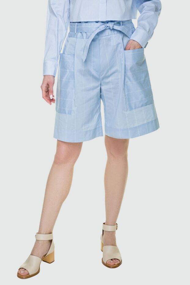 Tonet women's bermuda shorts in blue with large patch pockets 159117 - photo 3