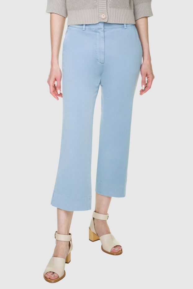 Tonet summer trousers in pastel blue with wide legs 159119 - photo 3