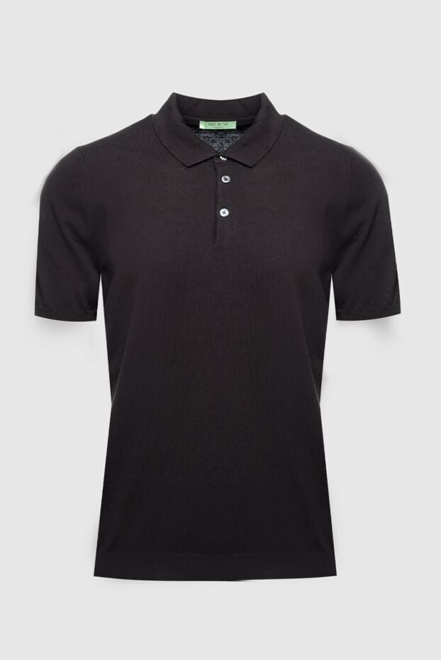 Dalmine black cotton polo shirt for men (markdown) 195527 - photo 1