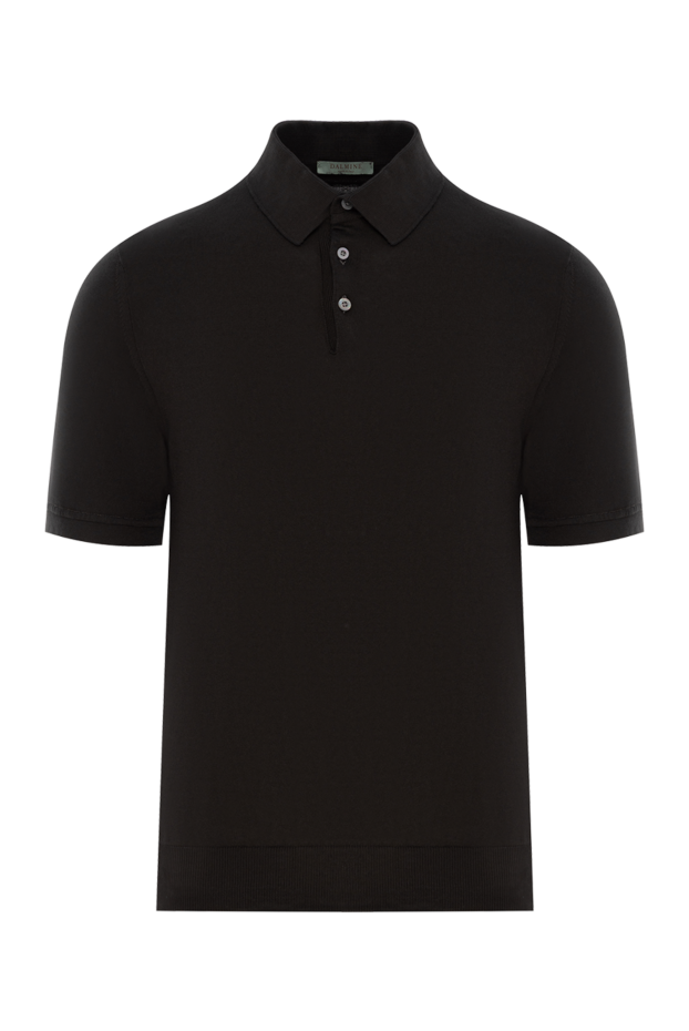 Dalmine men's charcoal knit button-down polo shirt (markdown) 196329 - photo 1