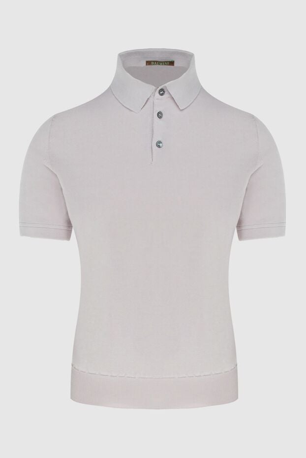 Dalmine men's light gray cotton jersey polo shirt (markdown) 196516 - photo 1