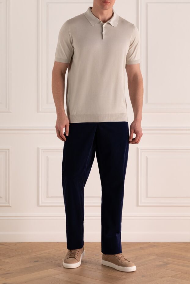 Dalmine cotton polo shirt with short sleeves and classic cut 159165 - photo 2