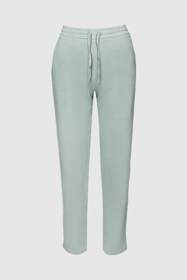 Loro Piana woman green cotton trousers for women buy with prices and photos 159211 - photo 1