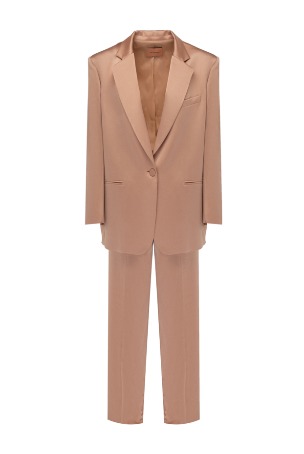 The Andamane women's trouser suit with powder-colored satin lapels 159227 - photo 1