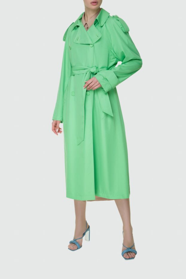 The Andamane women's trench coat in a rich apple green shade with an accent belt 159233 - photo 3