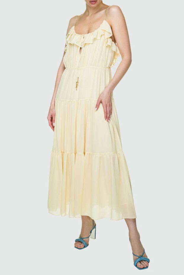 Celine woman yellow silk dress buy with prices and photos 159261 - photo 2