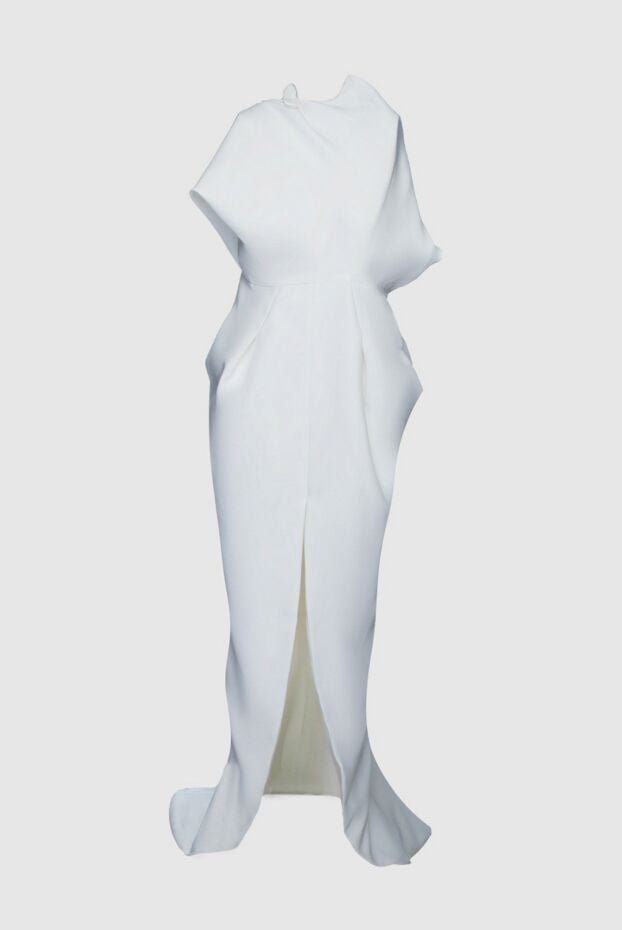 Maticevski white dress with a slit and train women's 159283 - photo 1