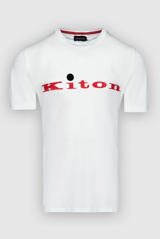 Kiton man white cotton t-shirt for men buy with prices and photos 159338 - photo 1