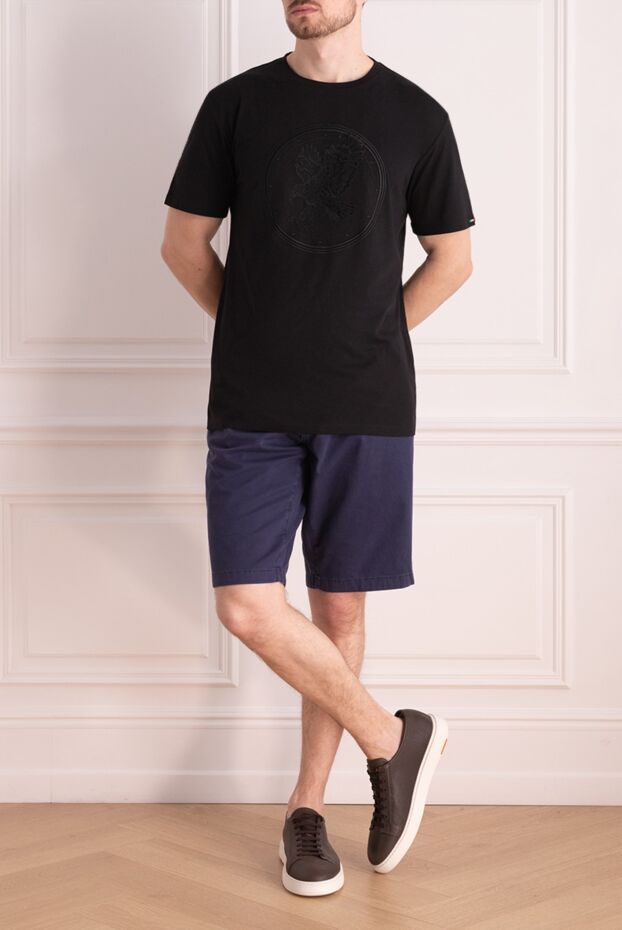 Jacob Cohen men's plain shorts with elastic waistband and ties 159362 - photo 2