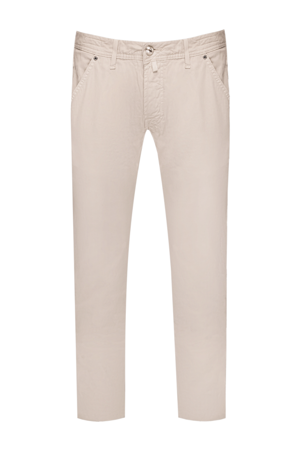 Jacob Cohen men's white straight fit jeans made of dense white twill 159366 - photo 1