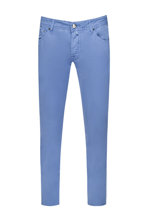 Jacob Cohen light blue slim jeans for men with cotton and comfortable fit 159367 - photo 1