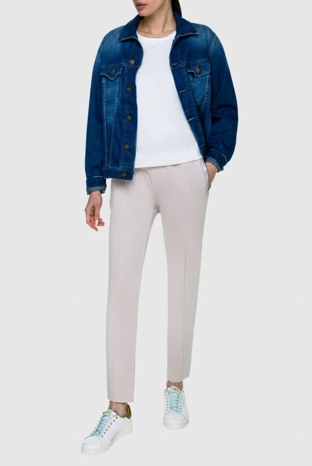 Jacob Cohen woman women's blue cotton and elastane jacket buy with prices and photos 159373 - photo 2