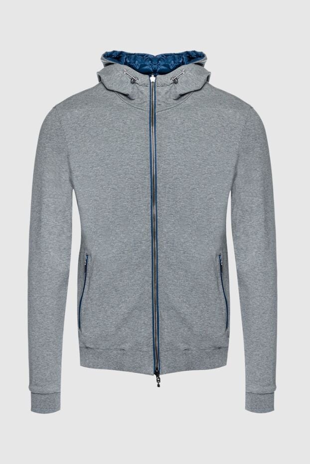 Moorer universal men's convertible jacket with a hood made of jersey and nylon 159388 - photo 1