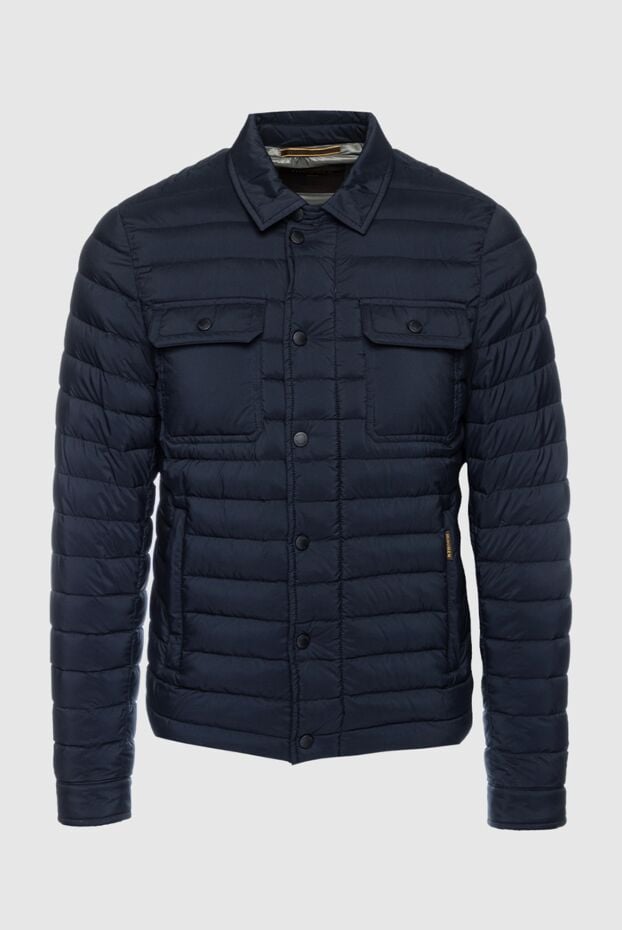 Moorer men's blue quilted jacket with insulation and buttons 159390 - photo 1