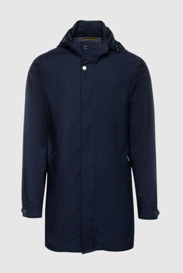 Moorer parka with hood made of water-resistant fabric in dark blue 159403 - photo 1