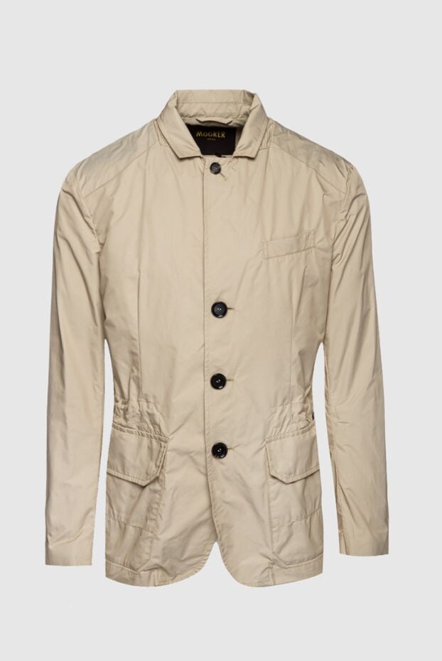 Moorer beige acrylic and viscose jacket for men 159410 - photo 1