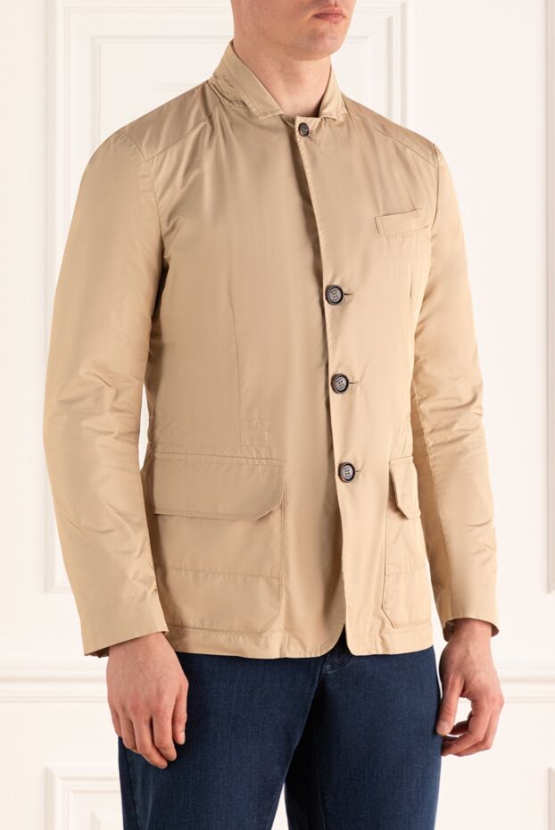 Moorer beige acrylic and viscose jacket for men 159410 - photo 3