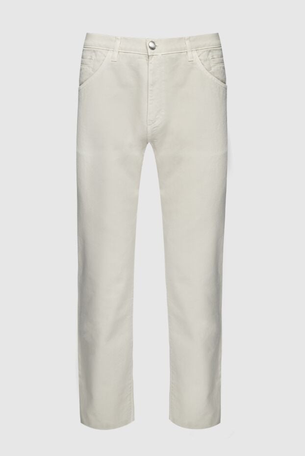 Loro Piana men's milky cotton trousers with a classic fit 159436 - photo 1