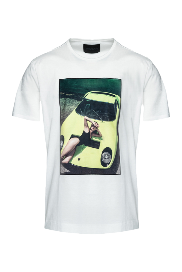 Limitato a white men's t-shirt featuring a pin-up model and a sports car. 159471 - photo 1