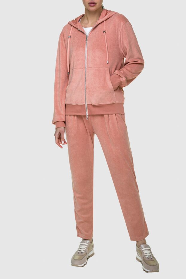 Limitato women's walking suit made of velvet knitwear powder pink 159480 - photo 3