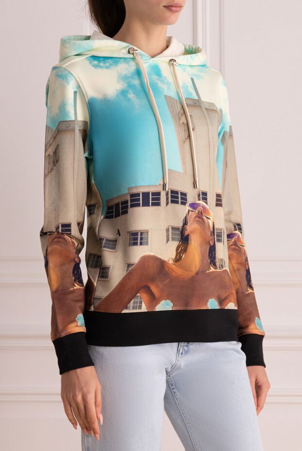 Limitato hoodie made of cotton blue for women 159484 - photo 3