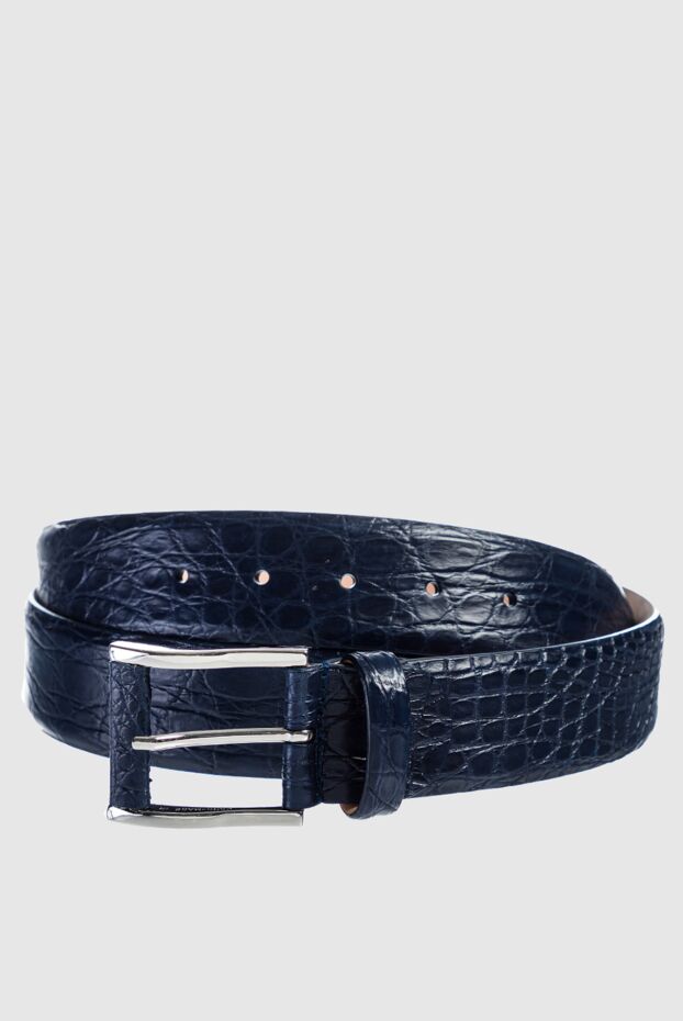 Cesare di Napoli man crocodile leather belt blue for men buy with prices and photos 159487 - photo 1