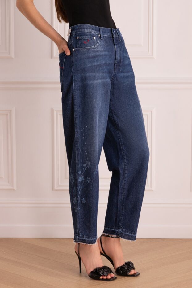 Jacob Cohen women's blue jeans with embroidery 159524 - photo 3