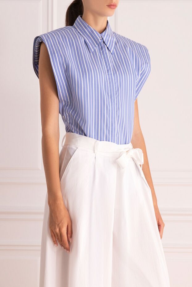 Isabel Marant women's silk blouse with a striped pattern blue 159526 - photo 3