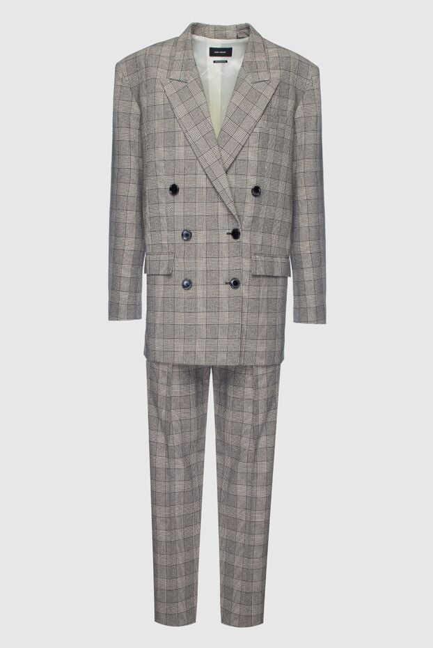 Isabel Marant women's gray viscose and cotton trouser suit 159527 - photo 1