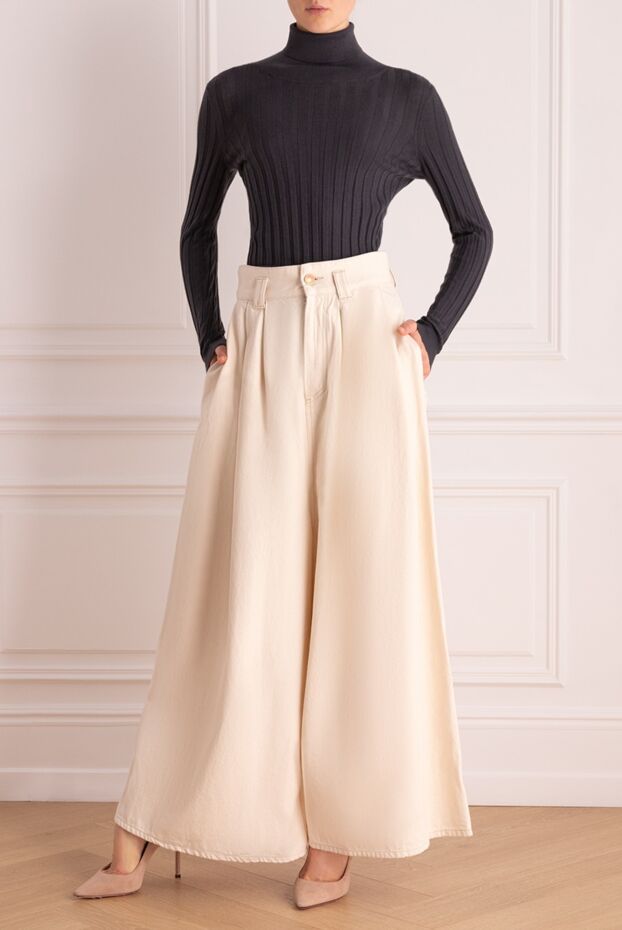 Isabel Marant woman beige cotton trousers for women buy with prices and photos 159532 - photo 2