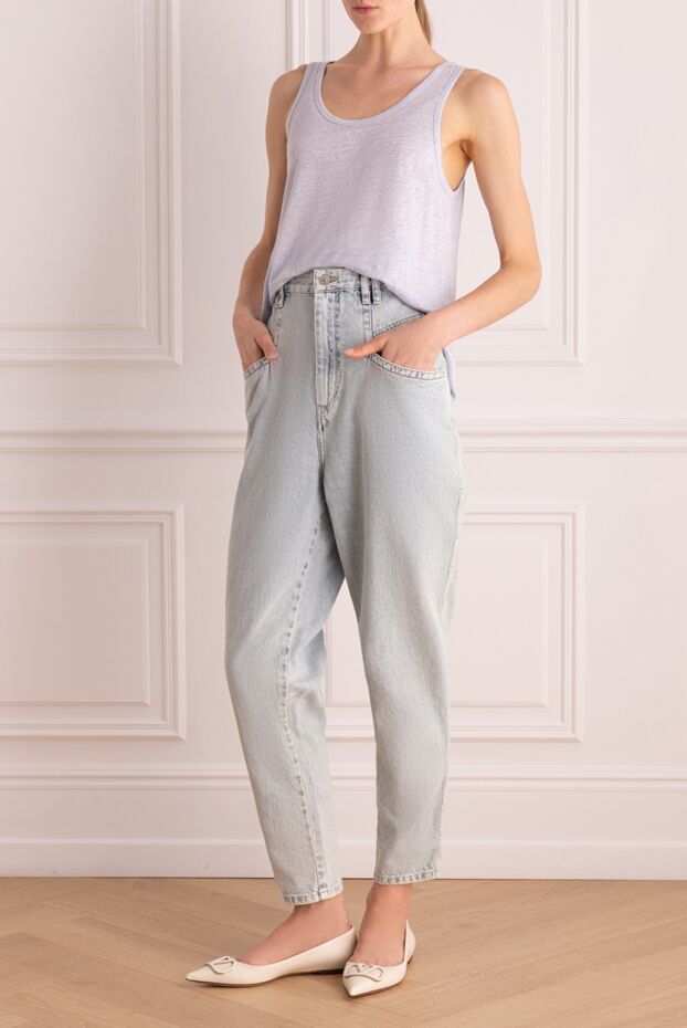 Isabel Marant women's blue loose fit jeans 159534 - photo 3