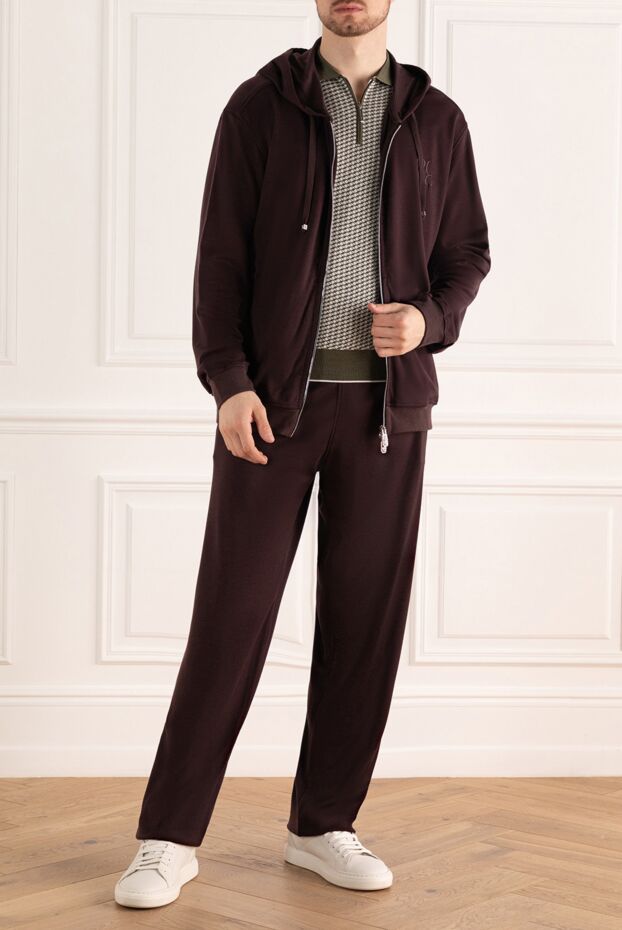 Billionaire man men's sports suit made of silk and cotton, purple buy with prices and photos 159538 - photo 2