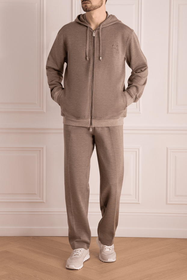 Billionaire man beige men's wool sports suit buy with prices and photos 159543 - photo 2