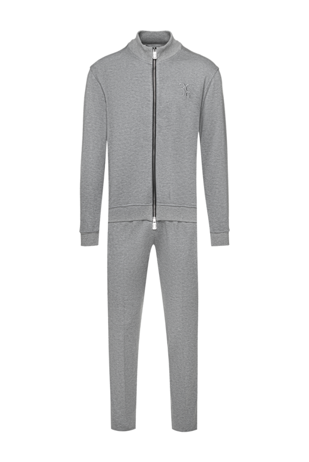 Billionaire mens grey silk tracksuit with stand-up collar 159547 - photo 1