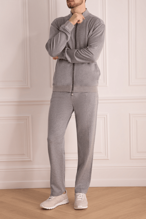 Billionaire man gray men's silk sports suit buy with prices and photos 159547 - photo 2