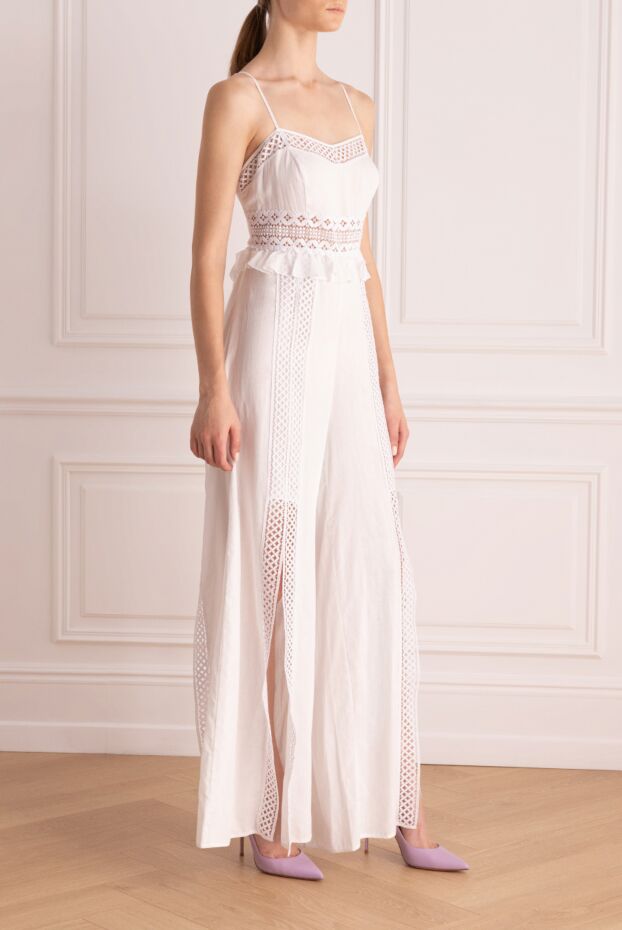 Charo Ruiz white cotton and polyester jumpsuit for women 159554 - photo 3