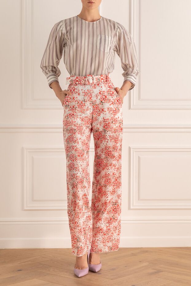 Charo Ruiz women's red floral print trousers 159564 - photo 3