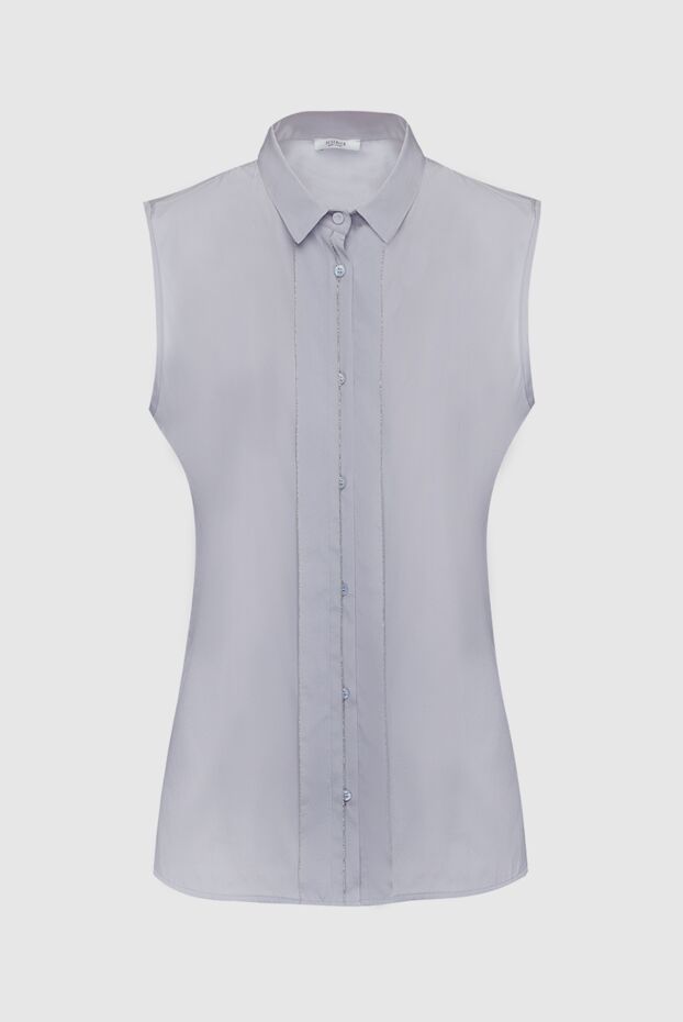 Peserico женские блуза из шелка серая женская купить с ценами и фото 159625 - фото 1