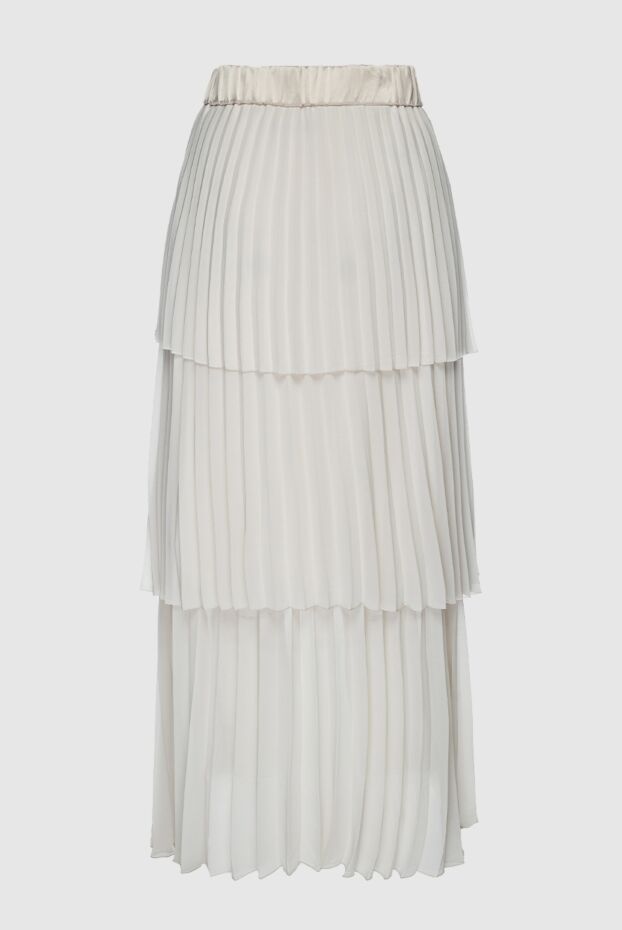 Peserico женские юбка из полиэстера белая женская купить с ценами и фото 159645 - фото 1